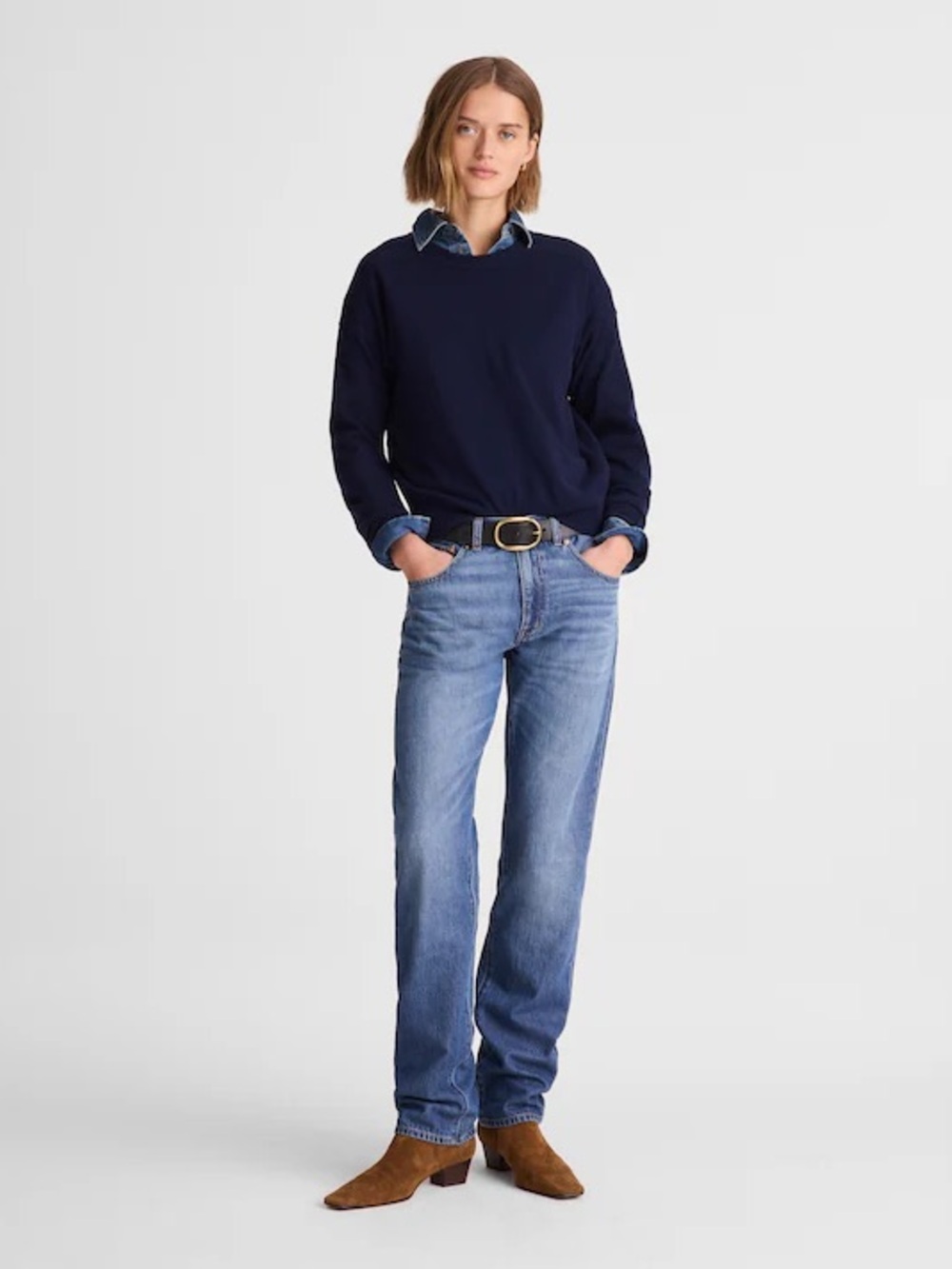 Madewell Crewneck Cashmere Sweater - Picture 2 of 9